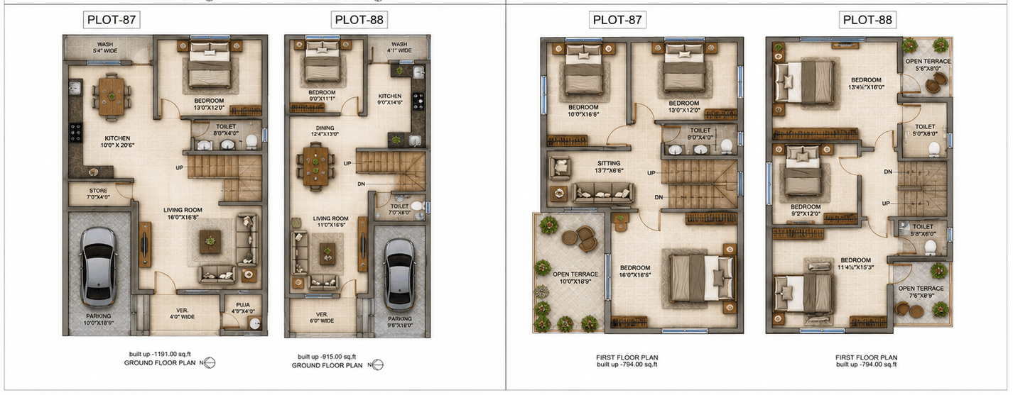 Plot No. 87 & 88